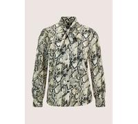 Langarmbluse MADELEINE "Bluse Elegante Bluse mit Animal-Print", Damen, Gr. 34, schwarz (schwarz, beige, multicolor), Obermaterial: 100% Polyester PES., Blusen (42842427-34) schwarz, beige, multicolor