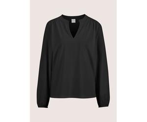 Langarmbluse MADELEINE "Bluse Jerseybluse mit Rundhalsausschnitt", Damen, Gr. 34, schwarz, Obermaterial: 73% Polyamid PA. 27% Elasthan EL., Modern, Blusen, Edle Jerseyware (16429433-34) schwarz
