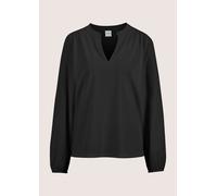 Langarmbluse MADELEINE "Bluse Jerseybluse mit Rundhalsausschnitt", Damen, Gr. 44, schwarz, Obermaterial: 73% Polyamid PA. 27% Elasthan EL., Blusen (16429433-44) schwarz