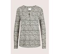 Langarmbluse MADELEINE "Bluse Lange Bluse zum Schlüpfen", Damen, Gr. 34, schwarz (schwarz, kitt), Obermaterial: 100% Viskose CV., Blusen (13661938-34) schwarz, kitt