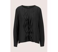 Langarmbluse MADELEINE "Bluse Leichte Rundhals-Bluse", Damen, Gr. 34, schwarz, Obermaterial: 100% Polyester PES., Modern, normal, Blusen (85299155-34) schwarz