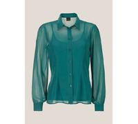 Langarmbluse MADELEINE "Blusenset Zweiteiliges Set aus Bluse und Top", Damen, Gr. 36, blau (petrol), Obermaterial: 100% Polyester PES., Blusen (10718661-36) petrol