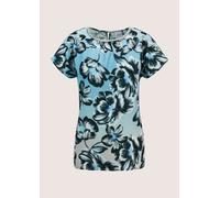 Langarmbluse MADELEINE "Blusentop Moderne ärmellose Bluse", Damen, Gr. 36, schwarz (cappuccino, schwarz, multicolor), Obermaterial: 100% Polyester PES., Modern, Blusen (31128533-36) cappuccino, schwar