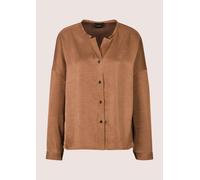 Langarmbluse MADELEINE "Satinbluse Oversized-Bluse mit Glanzeffekt", Damen, Gr. 40, braun (tabakbraun), Obermaterial: 100% Polyester PES., Modern, oversize, Blusen, Satinoptik (76344460-40) tabakbraun