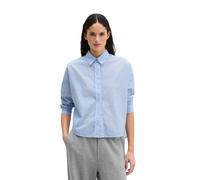 Langarmbluse MARC O'POLO "aus Baumwoll-Chambray", Damen, Gr. 40, light blau, Obermaterial: 100% Baumwolle, gestreift, regular fit normal, Manschette, Blusen (63419048-40) light blau