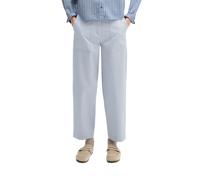 Langarmbluse MARC O'POLO "aus Baumwoll-Chambray", Damen, Gr. 46, medium blau, Obermaterial: 100% Baumwolle, gestreift, relaxed fit normal, Blusen (77194625-46) medium blau