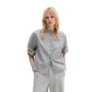 Langarmbluse MARC O'POLO "aus leichter Papertouch-Popeline", Damen, Gr. 42, light blau, Obermaterial: 100% Baumwolle, unifarben, loose fit normal, Manschette, Blusen (41924127-42) light blau