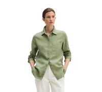 Langarmbluse MARC O'POLO "aus leichter Qualität", Damen, Gr. 32, fresh sage, Obermaterial: 100% Leinen, unifarben, regular fit normal, Manschette, Blusen (67188465-32) fresh sage