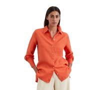 Langarmbluse MARC O'POLO "aus leichter Qualität", Damen, Gr. 34, rot (m323), Obermaterial: 100% Leinen, unifarben, regular fit normal, Manschette, Blusen (10091254-34) m323