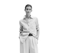 Langarmbluse MARC O'POLO "aus leichter Qualität", Damen, Gr. 42, airy blau, Obermaterial: 100% Leinen, unifarben, regular fit normal, Manschette, Blusen (87572633-42) airy blau