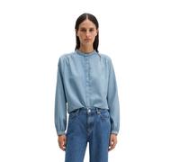Langarmbluse MARC O'POLO "aus Leinen-Mix", Damen, Gr. 36, light blau, Obermaterial: 64% Lyocell, 36% Baumwolle, unifarben, loose fit normal, Manschette, Blusen (36666661-36) light blau