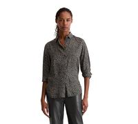 Langarmbluse MARC O'POLO "aus LENZING™ ECOVERO™", Damen, Gr. 34, dunkelgrau, Obermaterial: 100% Viskose, bedruckt, relaxed fit normal, Manschette, Blusen (69604168-34) dunkelgrau