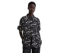 Langarmbluse MARC O'POLO "aus LENZING™ ECOVERO™", Damen, Gr. 40, dunkelblau, Obermaterial: 100% Viskose, bedruckt, relaxed fit normal, Manschette, Blusen (56698207-40) dunkelblau