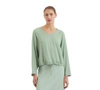 Langarmbluse MARC O'POLO "aus LENZING™ ECOVERO™", Damen, Gr. 42, grün (m460), Obermaterial: 100% Viskose, unifarben, regular fit normal, Rückenausschnitt, normaler Saum, Blusen (77797026-42) m460