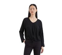 Langarmbluse MARC O'POLO "aus LENZING™ ECOVERO™", Damen, Gr. 44, blau (m888), Obermaterial: 100% Viskose, unifarben, regular fit normal, Rückenausschnitt, normaler Saum, Blusen (90538649-44) m888