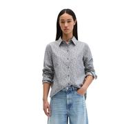 Langarmbluse MARC O'POLO "aus Papertouch-Popeline", Damen, Gr. 36, light blau, Obermaterial: 100% Baumwolle, bedruckt, regular fit lang, normaler Saum, Blusen (54641157-36) light blau