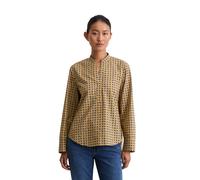 Langarmbluse MARC O'POLO "aus Papertouch-Popeline", Damen, Gr. 38, medium beige, Obermaterial: 100% Baumwolle, bedruckt, regular fit normal, V-Ausschnitt, normaler Saum, Blusen (45677333-38) medium be