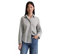 Langarmbluse MARC O'POLO "aus Papertouch-Popeline", Damen, Gr. 44, beige (light blau), Obermaterial: 100% Baumwolle, bedruckt, regular fit normal, Manschette, Blusen (48977262-44) light blau