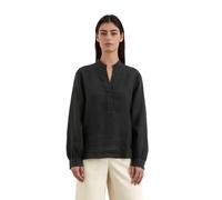 Langarmbluse MARC O'POLO "aus reinem Leinen", Damen, Gr. 34, schwarz (m990), Obermaterial: 100% Leinen, unifarben, regular fit normal, Manschette, Blusen (66540508-34) m990