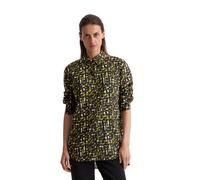 Langarmbluse MARC O'POLO "aus Silky-Touch-Voile", Damen, Gr. 36, medium grün, Obermaterial: 100% Baumwolle, bedruckt, relaxed fit normal, Manschette, Blusen (74025448-36) medium grün