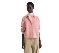 Langarmbluse MARC O'POLO "aus softem Baumwolle-Lyocell-Mix", Damen, Gr. 34, natural rose, Obermaterial: 78% Baumwolle, 22% Lyocell, unifarben, relaxed fit normal, Doppelmanschette, Blusen (21653702-34