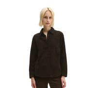 Langarmbluse MARC O'POLO "aus softem Ziegenvelours-Leder", Damen, Gr. 36, burnt coffee, Obermaterial: 100% Leder. Futter: 100% Baumwolle, unifarben, regular fit normal, Manschette, Blusen (61247515-36