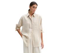 Langarmbluse MARC O'POLO "aus TENCEL™ Modal", Damen, Gr. 36, grau silk, Obermaterial: 82% Modal, 18% Polyamid, unifarben, loose fit lang, Doppelmanschette, Blusen (94840059-36) grau silk