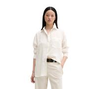 Langarmbluse MARC O'POLO "aus TENCEL™ Modal", Damen, Gr. 44, grau weiß, Obermaterial: 82% Modal, 18% Polyamid, unifarben, loose fit lang, Doppelmanschette, Blusen (65275223-44) grau weiß