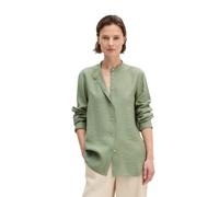 Langarmbluse MARC O'POLO "aus Viskose-Mix", Damen, Gr. 36, fresh sage, Obermaterial: 83% Viskose, 17% Polyamid, unifarben, regular fit normal, Doppelmanschette, Blusen (34369727-36) fresh sage