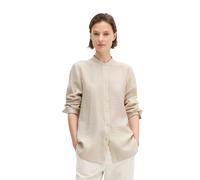 Langarmbluse MARC O'POLO "aus Viskose-Mix", Damen, Gr. 44, grau silk, Obermaterial: 83% Viskose, 17% Polyamid, unifarben, regular fit normal, Doppelmanschette, Blusen (73981700-44) grau silk