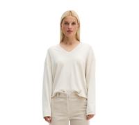 Langarmbluse MARC O'POLO, Damen, Gr. 44, beige (smooth sage), Cord, Obermaterial: 98% Baumwolle, 2% Elasthan, regular fit normal, Manschette, Blusen, regular mit lässiger Rillen-Struktur (45463046-44)
