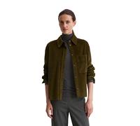 Langarmbluse MARC O'POLO "aus Organic Cotton", Damen, Gr. 44, mossy olive, Obermaterial: 100% Baumwolle, unifarben, elegant, regular fit normal, Langarm Manschette, Blusen (20536863-44) mossy olive