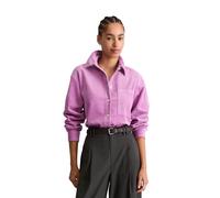 Langarmbluse MARC O'POLO DENIM "aus Baumwoll-Stretch", Damen, Gr. M, rosa (smoky grape), Obermaterial: 98% Baumwolle, 2% Elasthan, unifarben, relaxed fit normal, normaler Saum, Blusen (12517051-M) smo