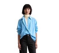 Langarmbluse MARC O'POLO DENIM "relaxed fit aus LENZING™ ECOVERO™", Damen, Gr. L, azure sky, Web, Obermaterial: 100% Viskose, relaxed fit normal, 1-Knopf-Manschette, Blusen (17334361-L) azure sky