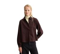 Langarmbluse MARC O'POLO DENIM "aus Organic Cotton", Damen, Gr. L, braun (espresso braun), Obermaterial: 100% Baumwolle, unifarben, regular fit normal, Manschette, Blusen (47887337-L) espresso braun
