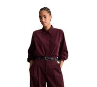 Langarmbluse MARC O'POLO DENIM "aus Organic Cotton", Damen, Gr. XXL, rot (mahagony jam), Obermaterial: 100% Baumwolle, unifarben, regular fit normal, Manschette, Blusen (58979153-XXL) mahagony jam