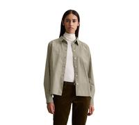 Langarmbluse MARC O'POLO DENIM "aus reiner Bio-Baumwolle", Damen, Gr. L, grün (dunkelgrün), Obermaterial: 100% Baumwolle, unifarben, regular fit normal, Blusen (97880761-L) dunkelgrün