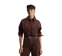 Langarmbluse MARC O'POLO DENIM, Damen, Gr. M, espresso braun, Cord, Obermaterial: 98% Baumwolle, 2% Elasthan, relaxed fit normal, Manschette, Blusen, relaxed aus Baumwoll-Stretch, aus Cord (68720767-M
