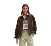Langarmbluse MARC O'POLO, Damen, Gr. 36, braun (burnt coffee), Cord, Obermaterial: 98% Baumwolle, 2% Elasthan, regular fit normal, Manschette, Blusen, regular mit lässiger Rillen-Struktur (90183542-36