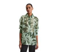 Langarmbluse MARC O'POLO "mit TENCEL™ Lyocell", Damen, Gr. 36, bunt (medium grün), Obermaterial: 88% Lyocell, 12% Polyester, bedruckt, regular fit normal, Doppelmanschette, Blusen (99590068-36) medium