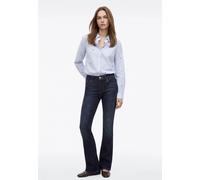 Langarmbluse MAVI "LONG SLEEVE WOVEN SHIRT", Damen, Gr. XS, blau (small daisy print), 100% Baumwolle, Jacquardmuster, loose fit normal, eng 1-Knopf-Manschette, Blusen, Bluse Langarm (58201666-XS) smal