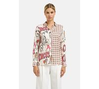 Milano Italy Hemdbluse mit Knopfleiste in Rosa, Größe 36