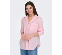 ONLY - ONLSALINA L/S SHIRT WVN NOOS pink lady - Gr. - XS