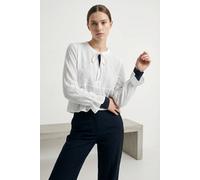 Langarmbluse ONLY "ONLVICKY LIFE L/S EMB TOP WVN NOOS", Damen, Gr. XL, cloud dancer, Web, Obermaterial: 100% Polyester, unifarben, regular fit normal, V-Ausschnitt, Blusen (37497004-XL) cloud dancer