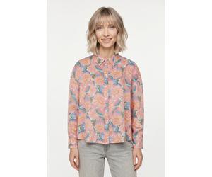 Langarmbluse RICHROYAL, Damen, Gr. 40, bunt (soft papaya), Web, Obermaterial: 100% Viskose, geblümt, regular fit taillenbedeckt, Rundhals, eingesetzt angesetztes Bündchen, Blusen, im Liberty-Blumenpri