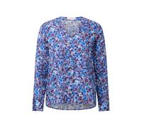 Langarmbluse RICHROYAL, Damen, Gr. 40, cobalt aura, Web, Obermaterial: 100% Viskose, bequem normal, V-Ausschnitt, Blusen (87241802-40) cobalt aura