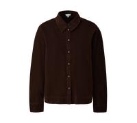 Langarmbluse S.OLIVER, Damen, Gr. 42, braun, Cord, Obermaterial: 68% Baumwolle, 32% Viskose, unifarben, normal hüftlang, Rundhals, Blusen, Cordbluse mit Hemdkragen und Knofpleiste (38169746-42) braun