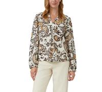 Strukturierte Viskosemix-Bluse mit All-over-Print 42 creme|mehrfarbig 2170028.02A2.42
