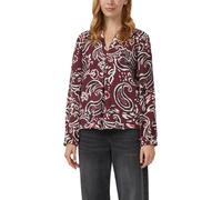 Strukturierte Viskosemix-Bluse mit All-over-Print 42 rot|mehrfarbig 2170028.39A2.42