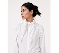 Langarmbluse SMITH & SOUL, Damen, Gr. L, weiß, Web, Material: 70% Baumwolle, 27% Polyester, 3% Elasthan, unifarben, regular fit normal, hoch geschlossener Ausschnitt, Ärmel mit Ärmelschlitz 1-Knopf-Ma
